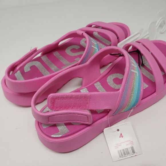Justice SANDAL. Girls size 4. NWT. BEAUTIFUL PINK. - Picture 5 of 11